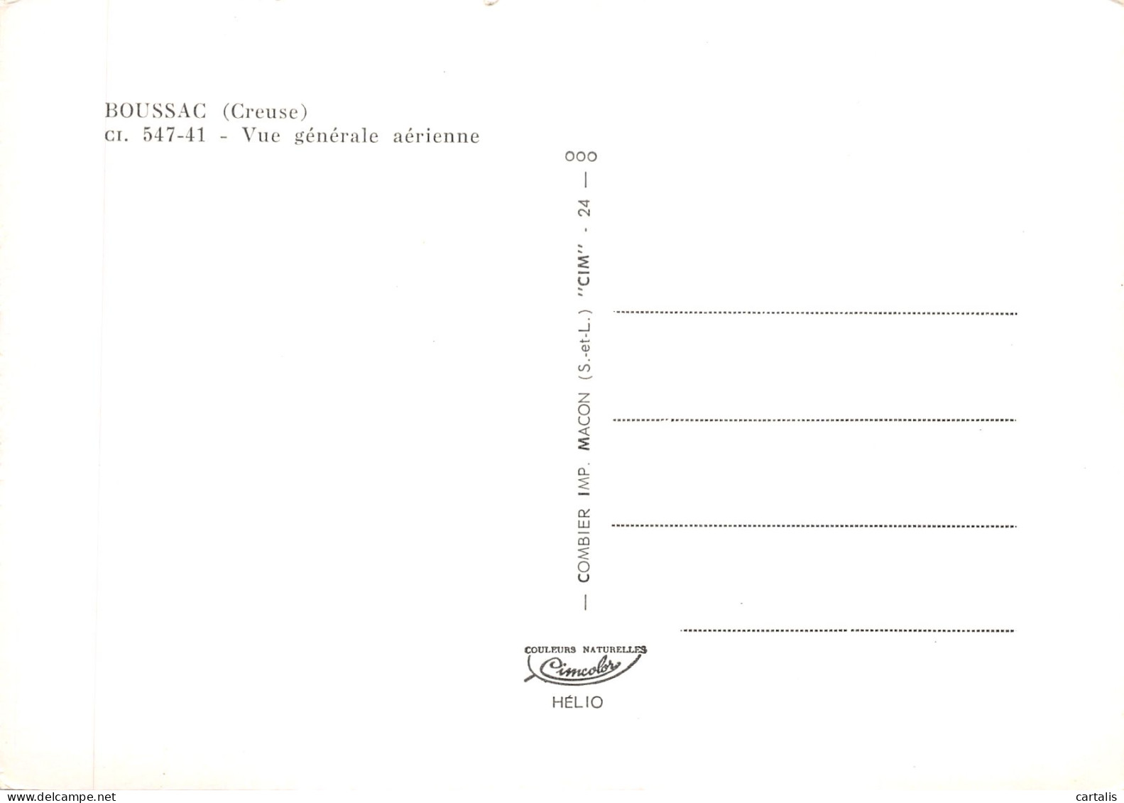 23-BOUSSAC-N 598-C/0023 - Boussac