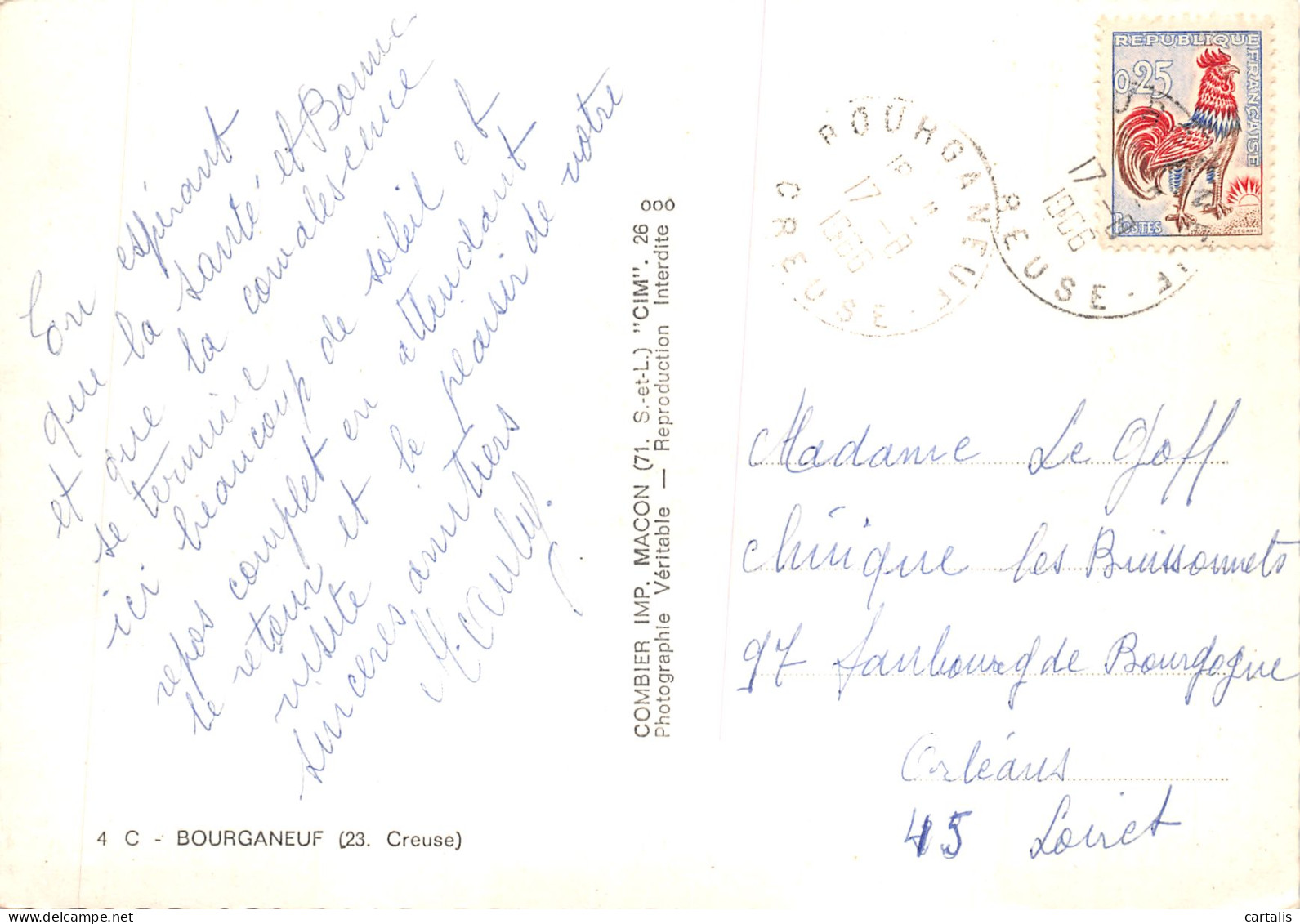 23-BOURGANEUF-N 598-B/0393 - Bourganeuf
