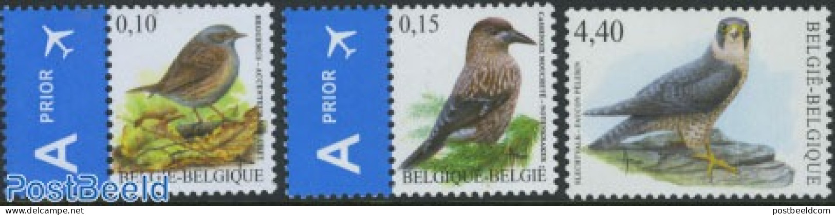 Belgium 2008 Definitives Birds 3v (2v With Prior Tab), Mint NH, Nature - Animals (others & Mixed) - Birds - Ungebraucht