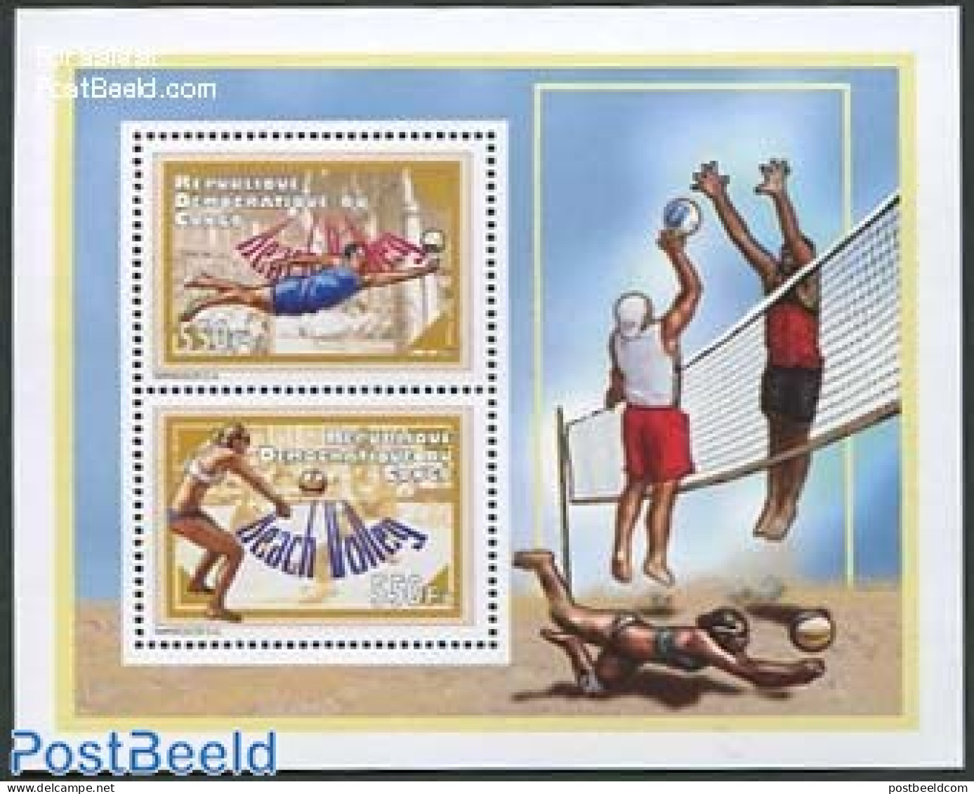 Congo Dem. Republic, (zaire) 2012 Beach Volleyball 2v M/s, Mint NH, Sport - Sport (other And Mixed) - Volleyball - Volleyball