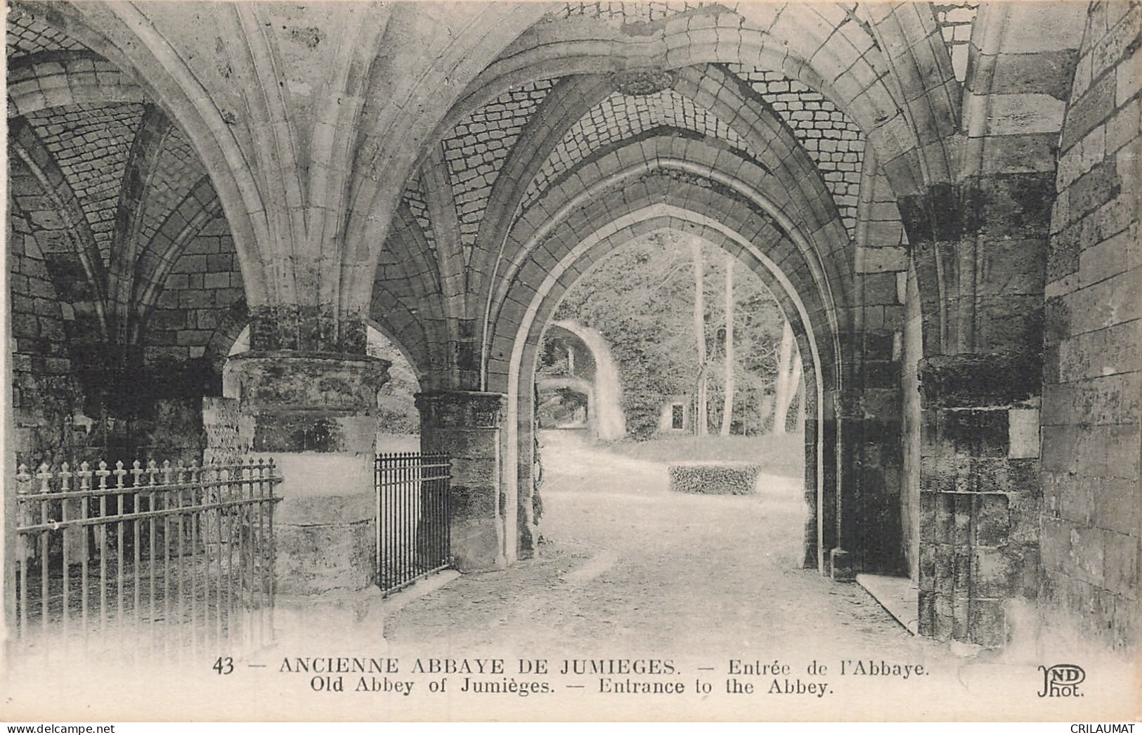 76-JUMIEGES-N°T5314-F/0345 - Jumieges
