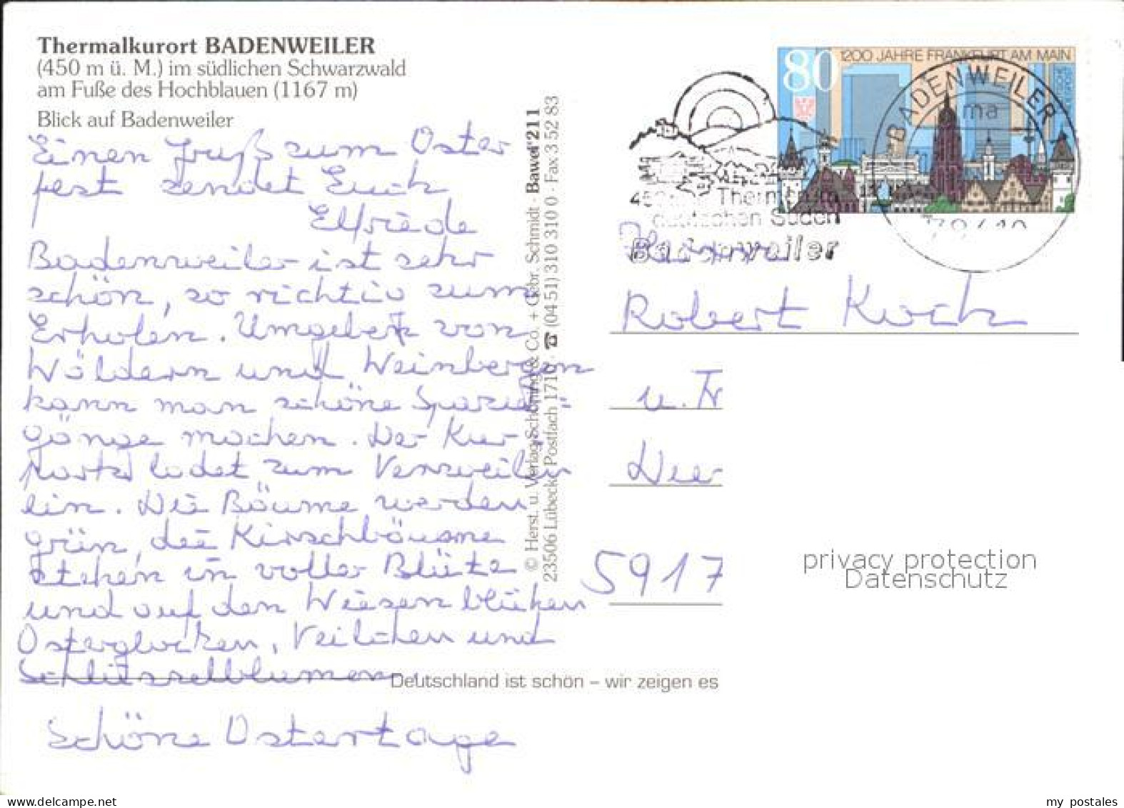 72515623 Badenweiler Ortsblick Badenweiler - Badenweiler