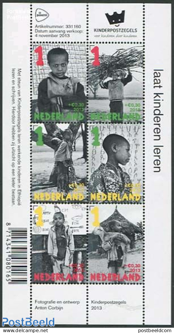 Netherlands 2013 Child Welfare 6v M/s, Mint NH - Unused Stamps