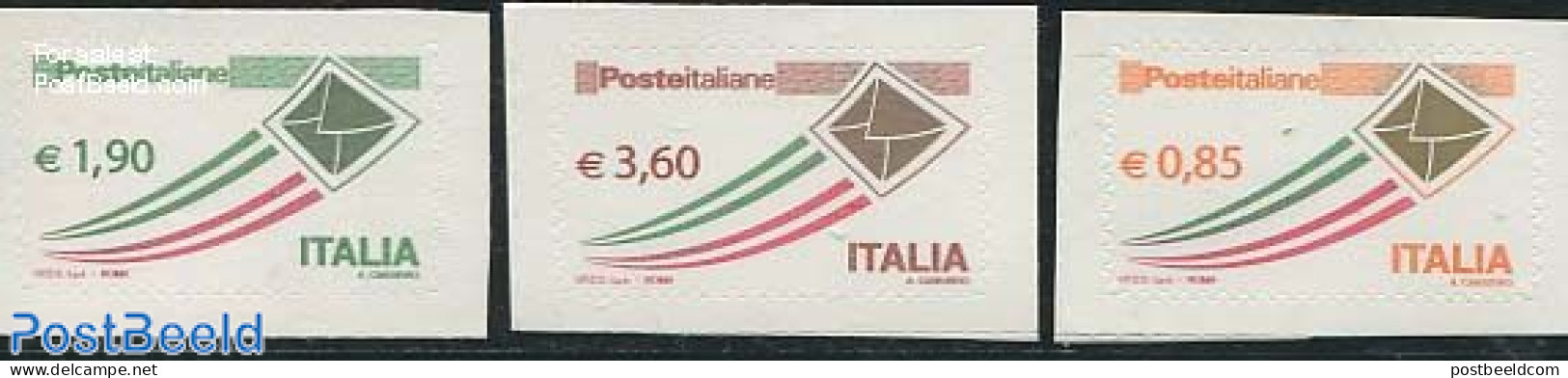 Italy 2013 Definitives 3v S-a, Mint NH - Autres & Non Classés