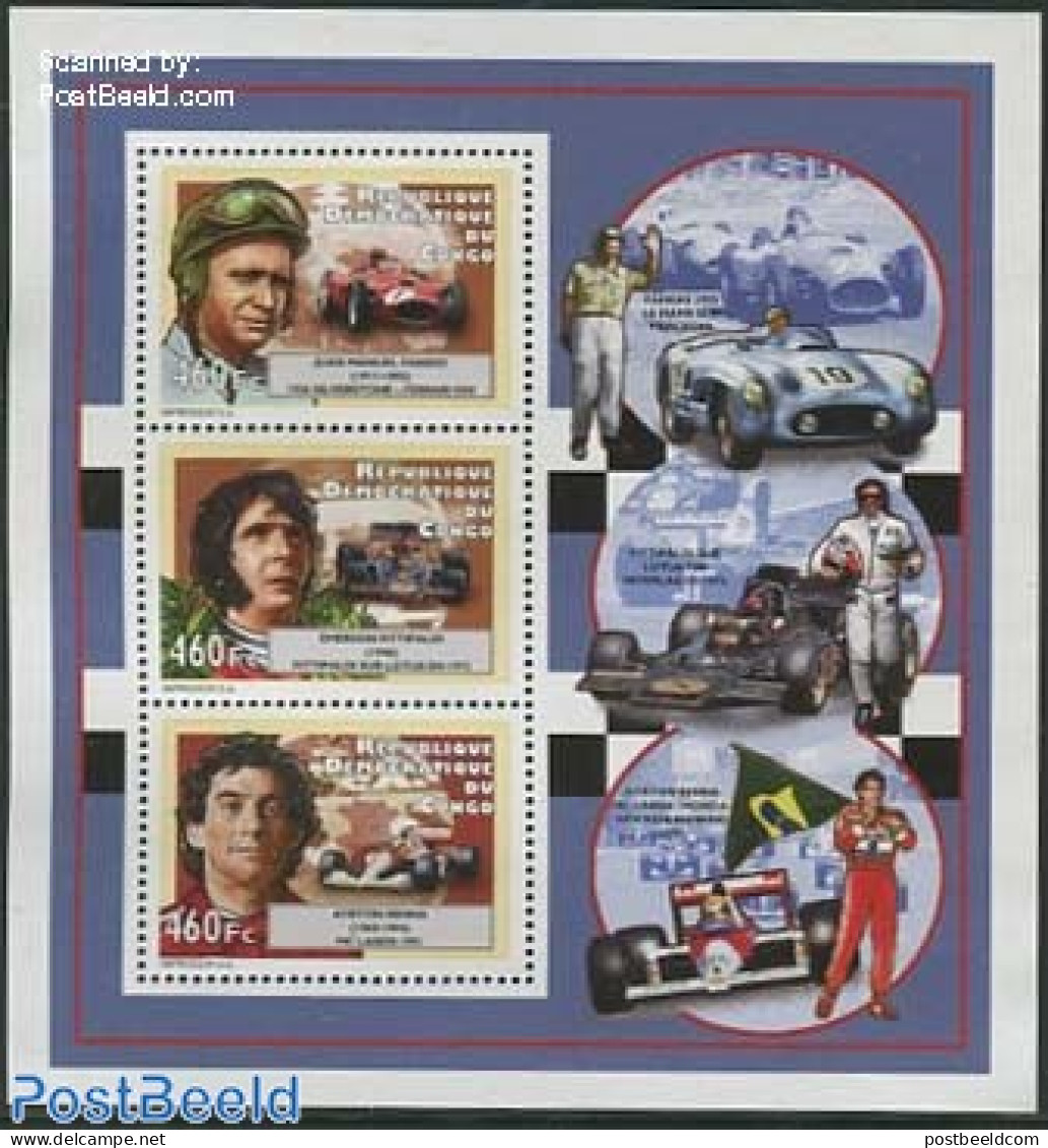 Congo Dem. Republic, (zaire) 2012 Formula 1 Drivers 3v M/s, Mint NH, Sport - Transport - Autosports - Sport (other And.. - Cars