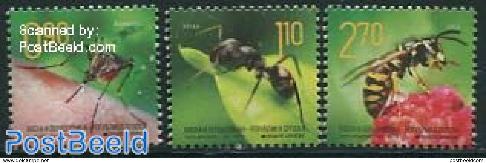 Bosnia Herzegovina - Serbian Adm. 2014 Definitives Insects 3v, Mint NH, Nature - Insects - Other & Unclassified