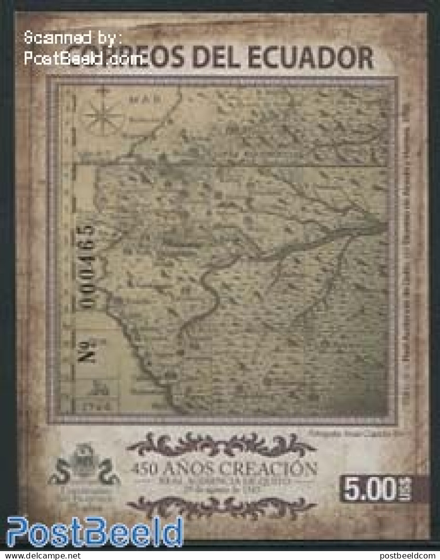 Ecuador 2014 Royal Audiencia Of Quito S/s, Mint NH, Various - Maps - Geography
