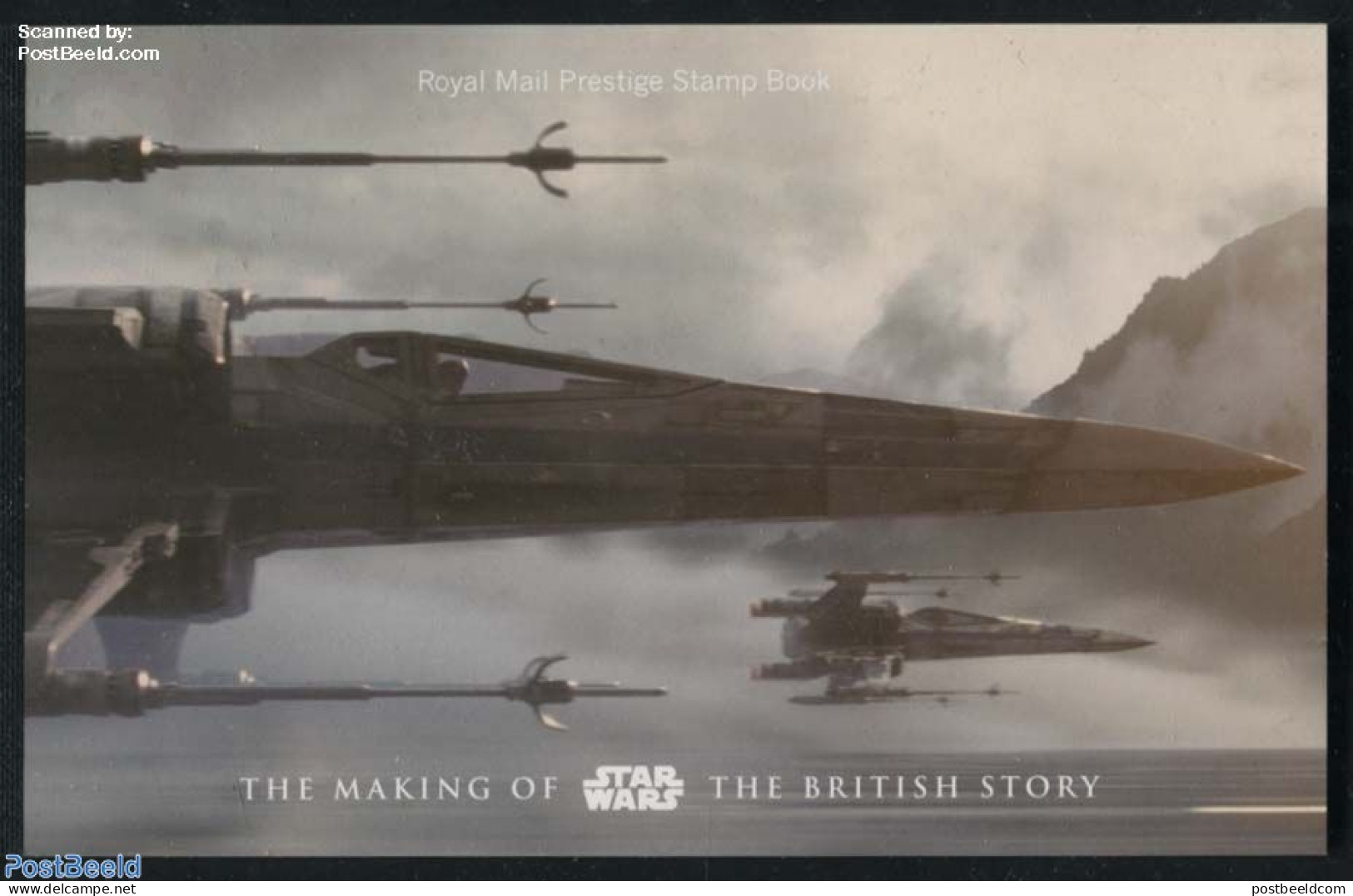 Great Britain 2015 Star Wars Prestige Booklet, Mint NH, History - Performance Art - Transport - Various - Flags - Film.. - Unused Stamps