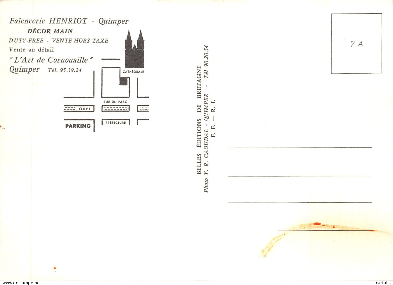 29-QUIMPER-FAIENCERIE-N 599-A/0129 - Quimper