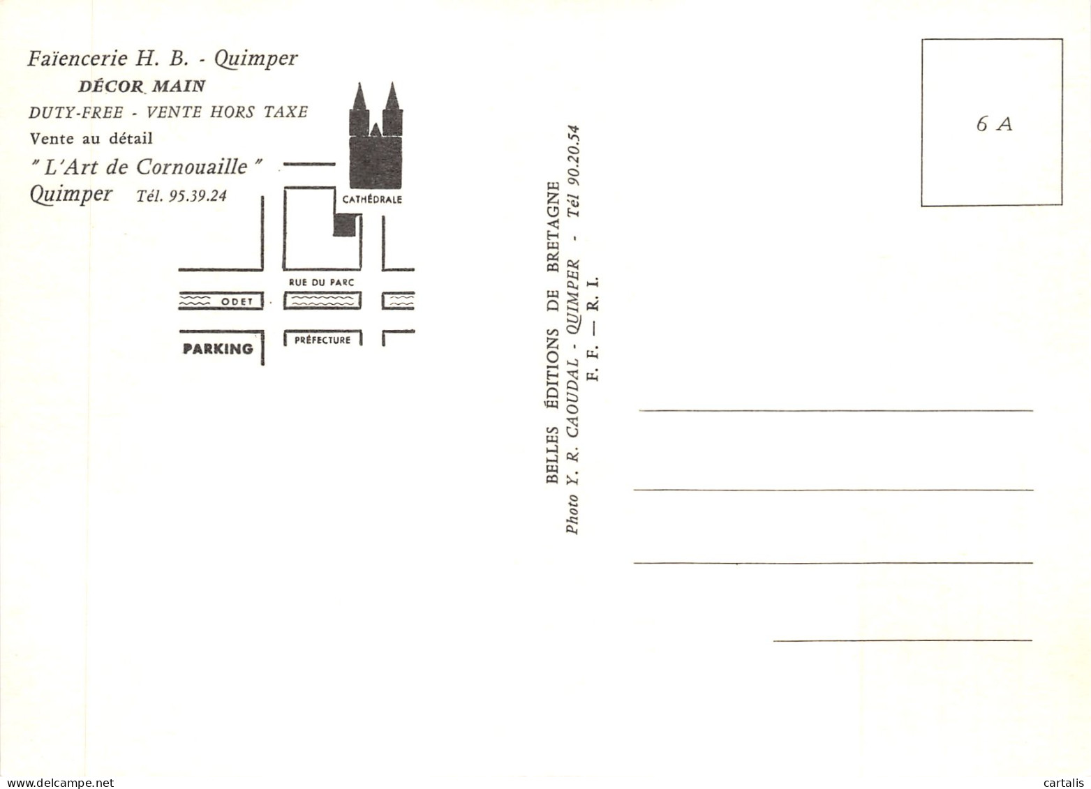 29-QUIMPER-FAIENCERIE-N 599-A/0127 - Quimper