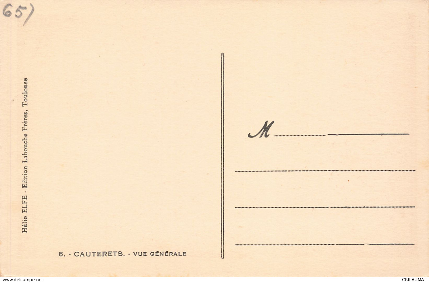 65-CAUTERETS-N°T5315-B/0129 - Cauterets