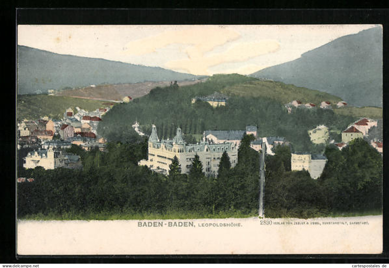 AK Baden-Baden, Blick Auf Leopoldshöhe  - Baden-Baden