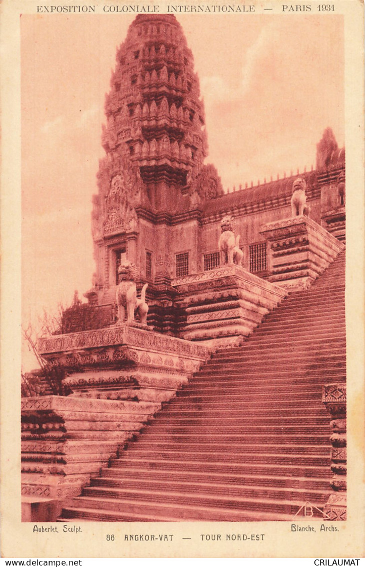 75-PARIS EXPOSITION COLONIALE INTERNATIONALE 1931 ANGKOR VAT-N°T5314-H/0319 - Exhibitions