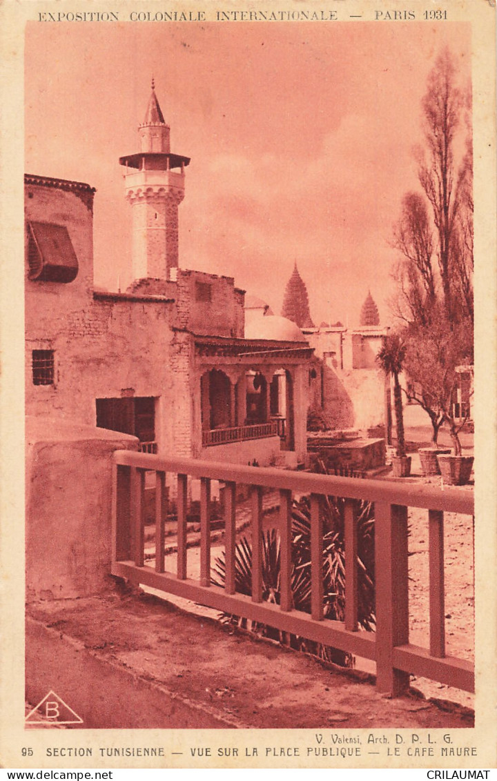 75-PARIS EXPOSITION COLONIALE INTERNATIONALE 1931 TUNISIENNE-N°T5314-H/0305 - Expositions