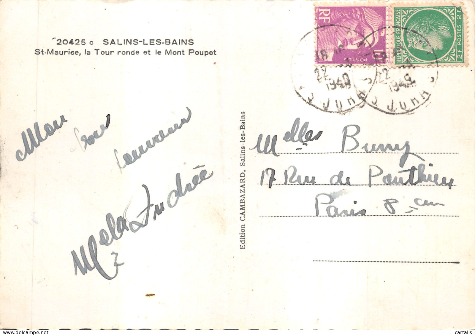 39-SALINS LES BAINS-N 600-B/0211 - Other & Unclassified