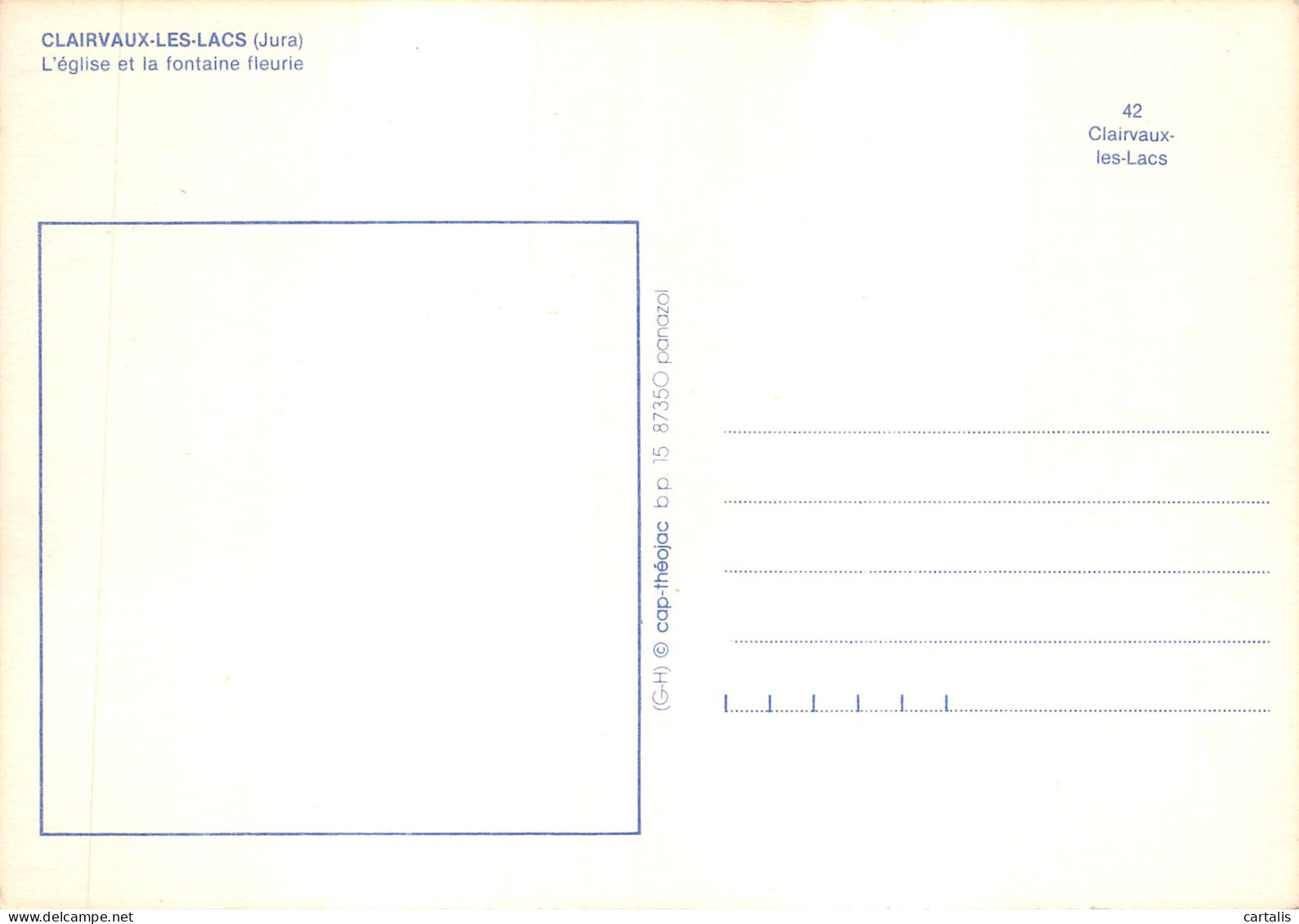 39-CLAIRVAUX LES LACS-N 600-B/0127 - Clairvaux Les Lacs