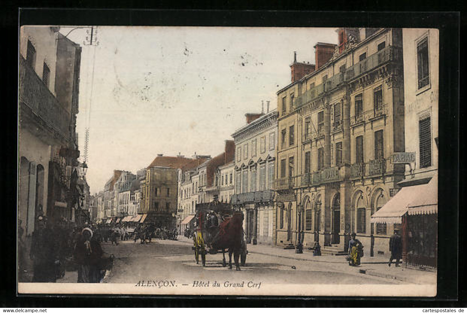 CPA Alencon, Hôtel Du Grand Cerf  - Alencon