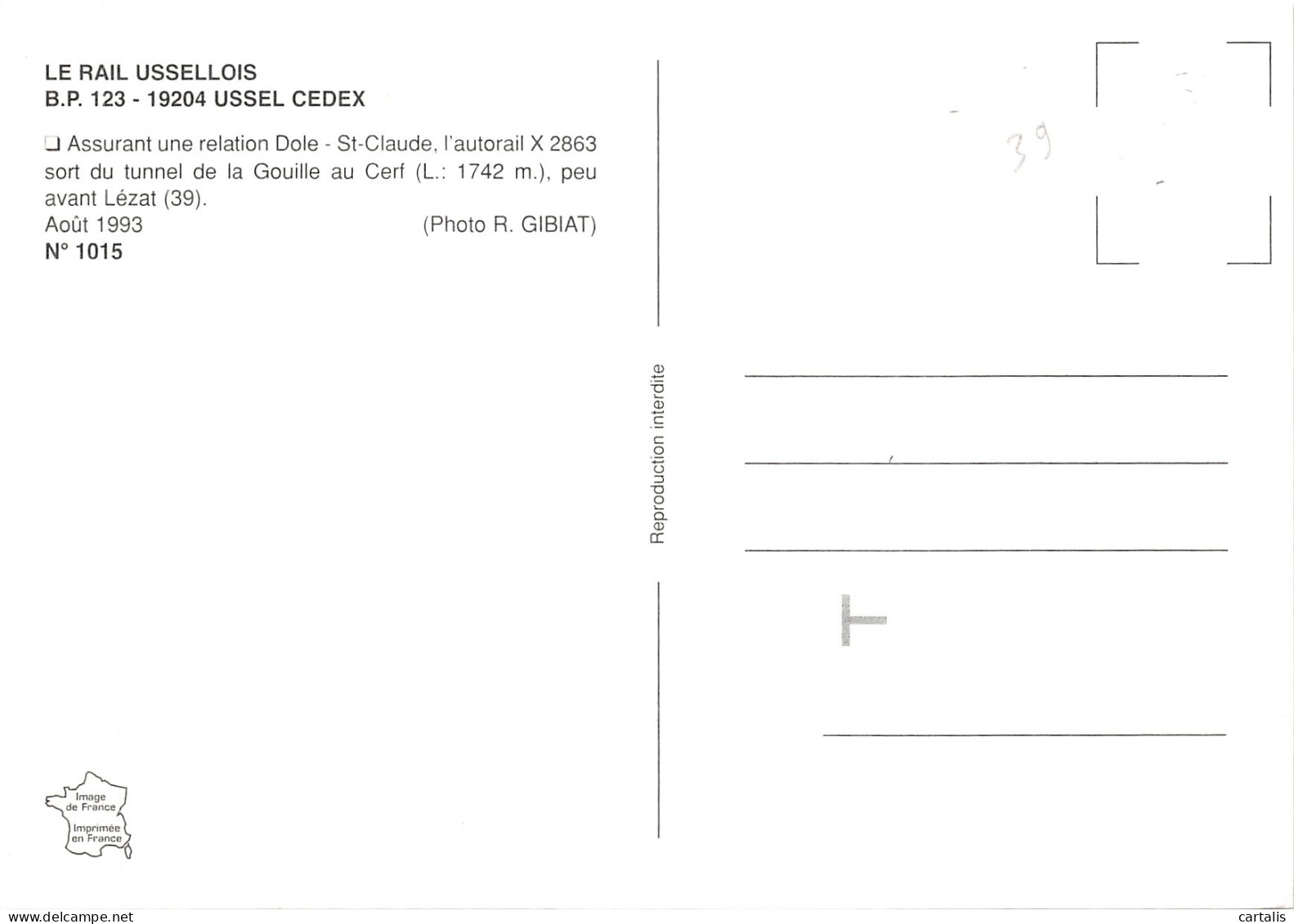 39-LEZAT-AUTORAIL-N 600-B/0095 - Other & Unclassified