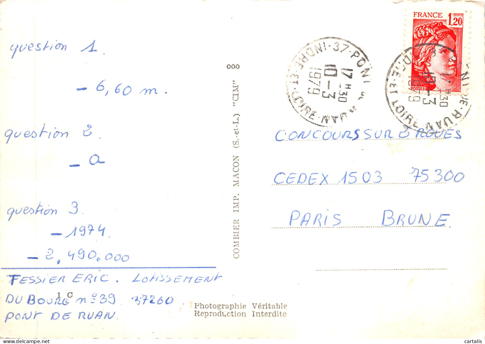 37-PONT DE RUAN-N 599-D/0393 - Other & Unclassified