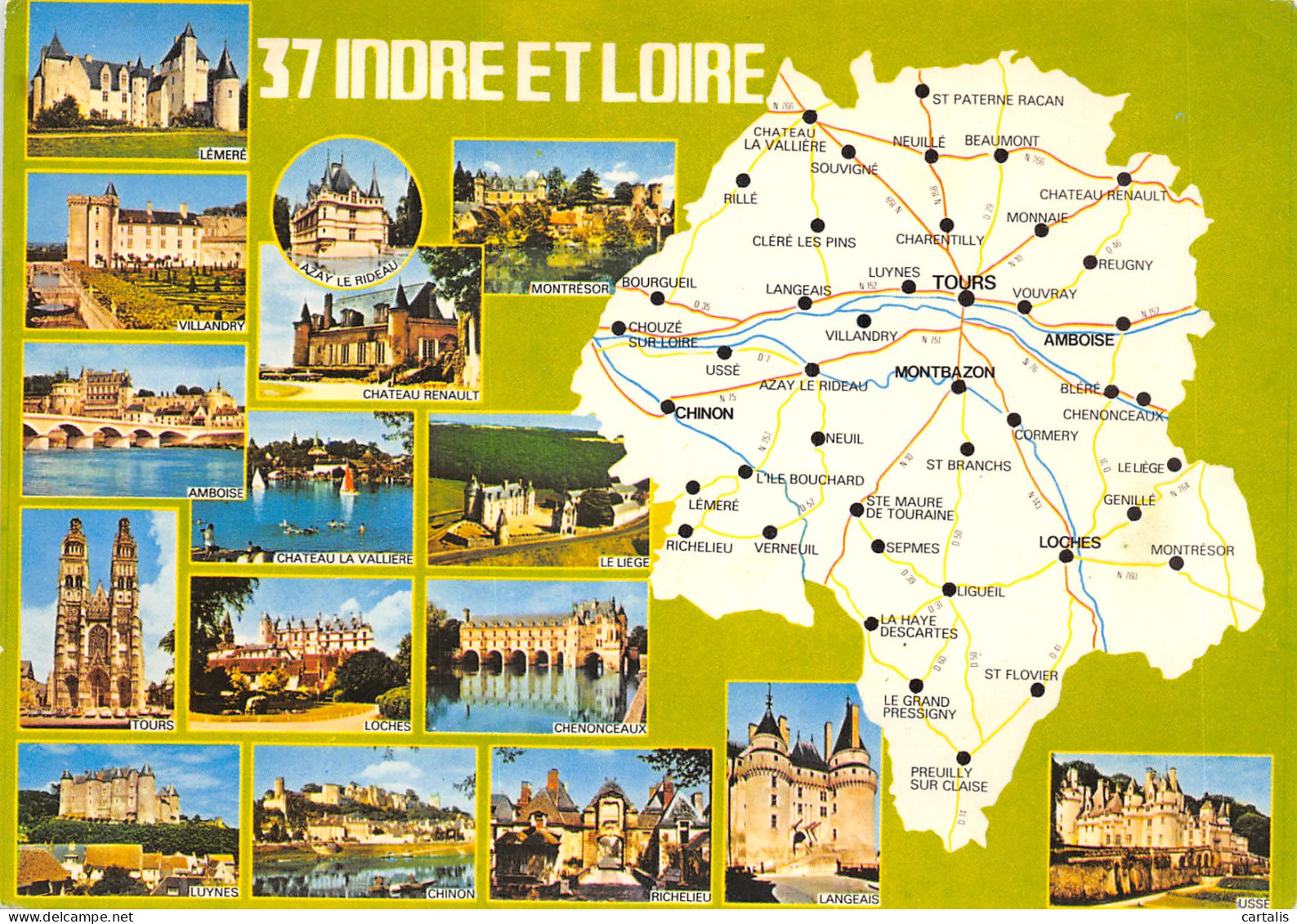 37-PANORAMA DE L INDRE ET LOIRE-N 599-D/0321 - Autres & Non Classés