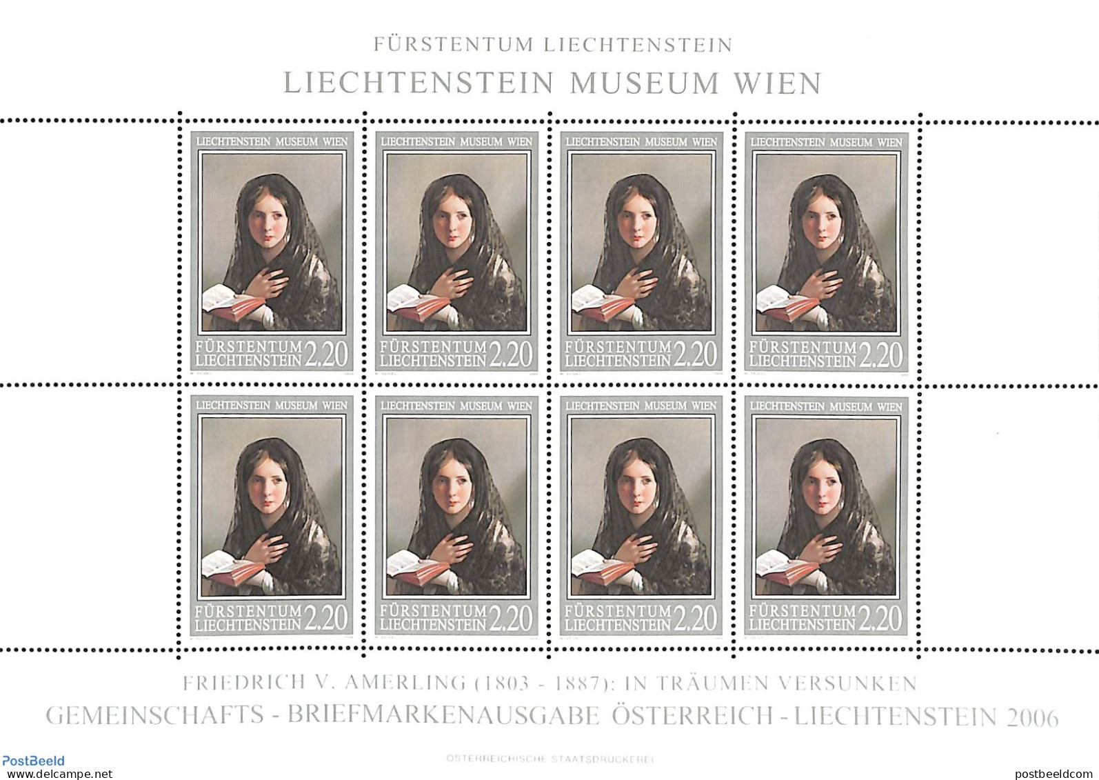 Liechtenstein 2006 Liechtenstein Museum M/s, Mint NH, Art - Museums - Paintings - Unused Stamps