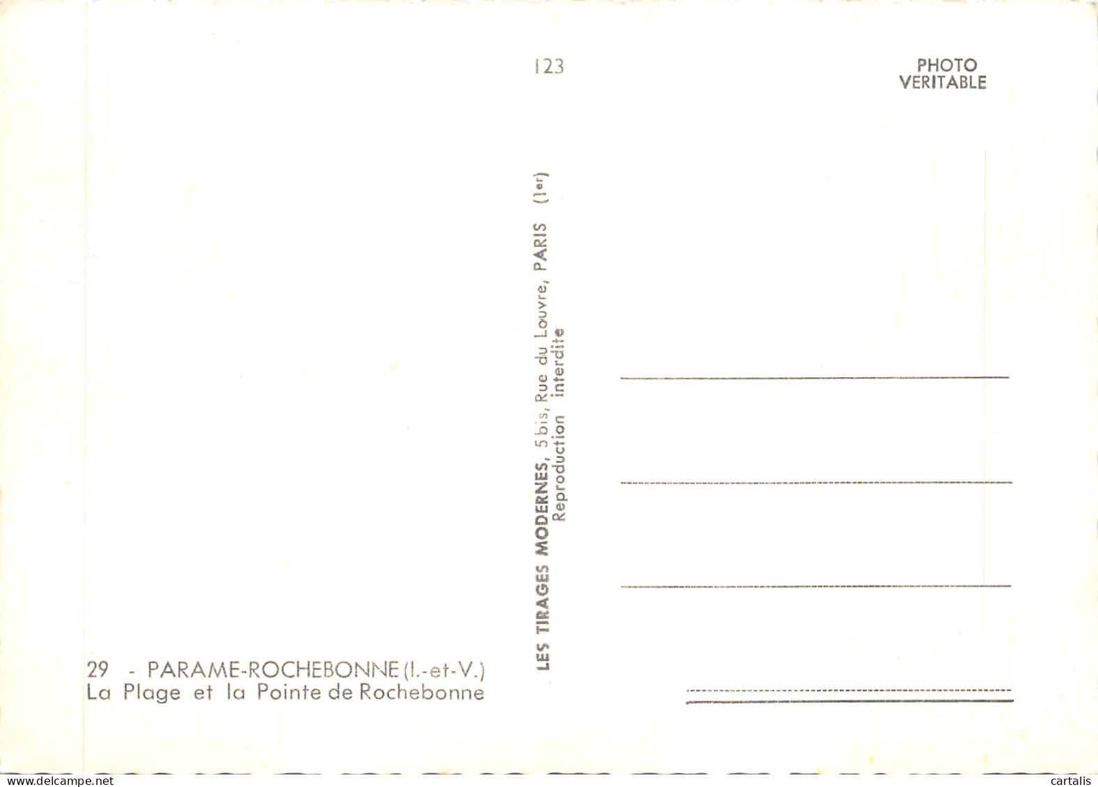 35-PARAME ROCHEBONNE-N 599-D/0075 - Parame