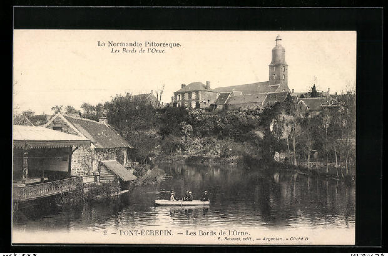 CPA Pont-Écrepin, Les Bords De L`Orne  - Other & Unclassified