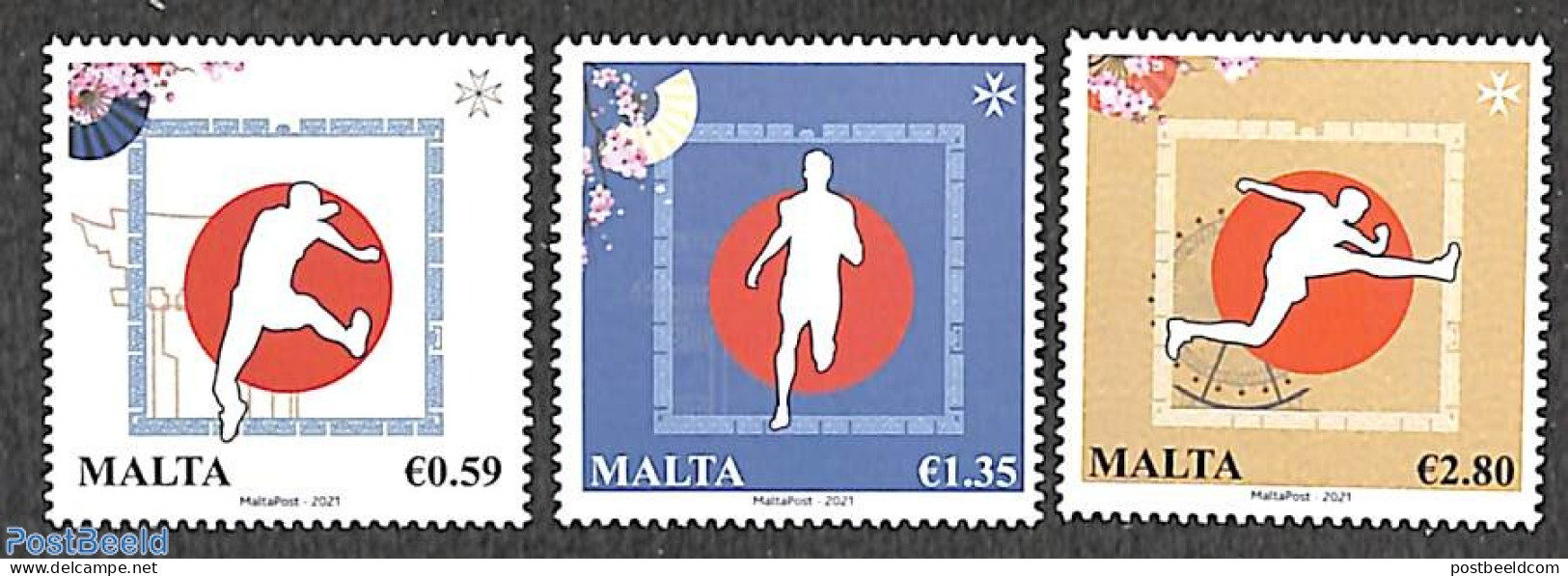 Malta 2021 Òlympic Games Tokyo 3v, Mint NH, Sport - Olympic Games - Malta