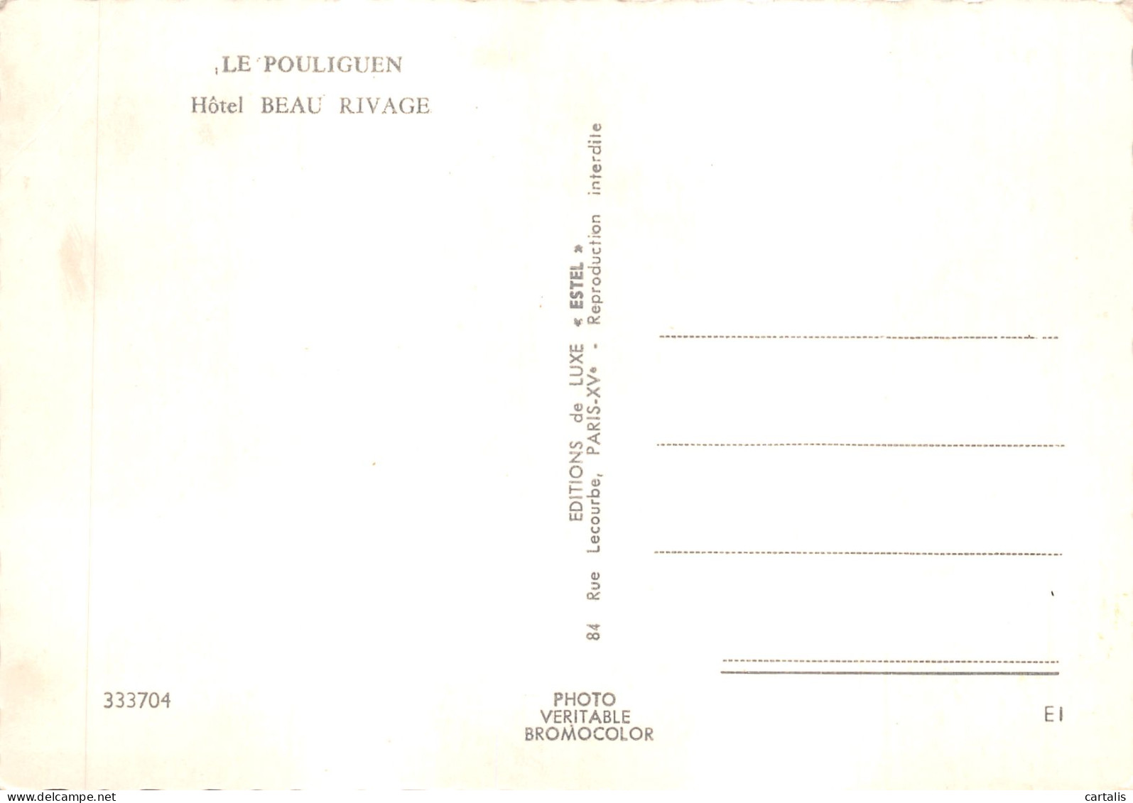 44-LE POULIGUEN-N 600-D/0331 - Le Pouliguen