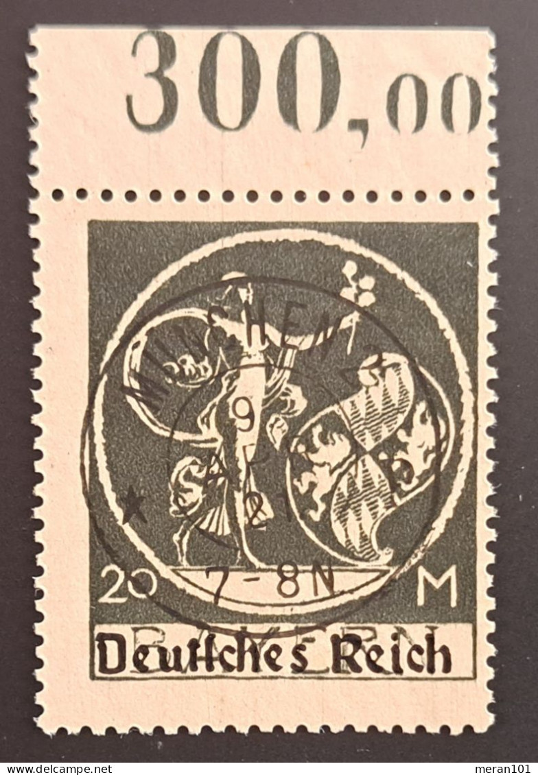 Deutsches Reich 1920, Oberrand Mi 138 POR, Gestempelt - Used Stamps