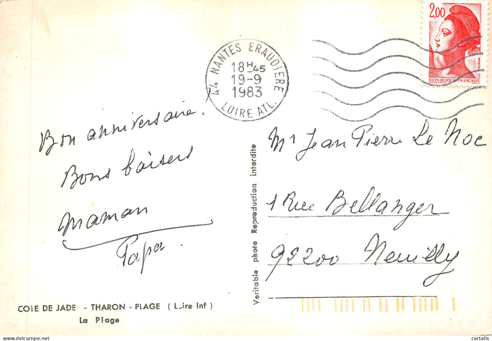 44-THARON PLAGE-N 600-D/0197 - Tharon-Plage