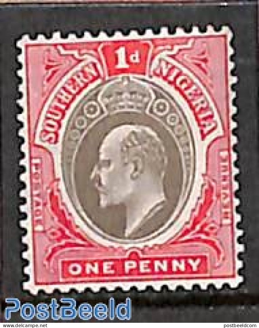 Nigeria 1904 South Nigeria, 1d, WM Mult. Crown-CA, Stamp Out Of Set, Unused (hinged) - Autres & Non Classés