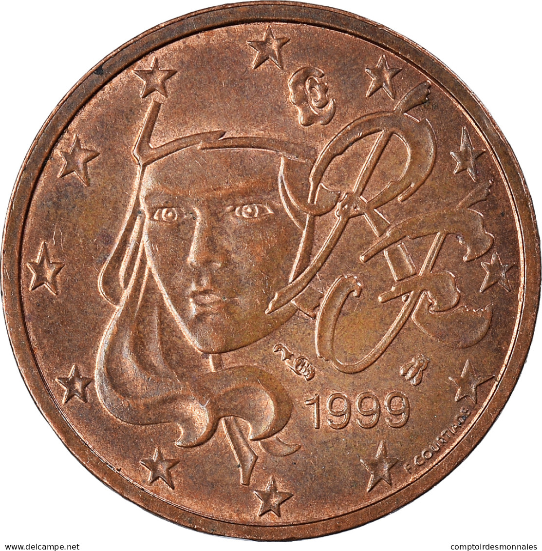 Monnaie, France, 2 Euro Cent, 1999 - France