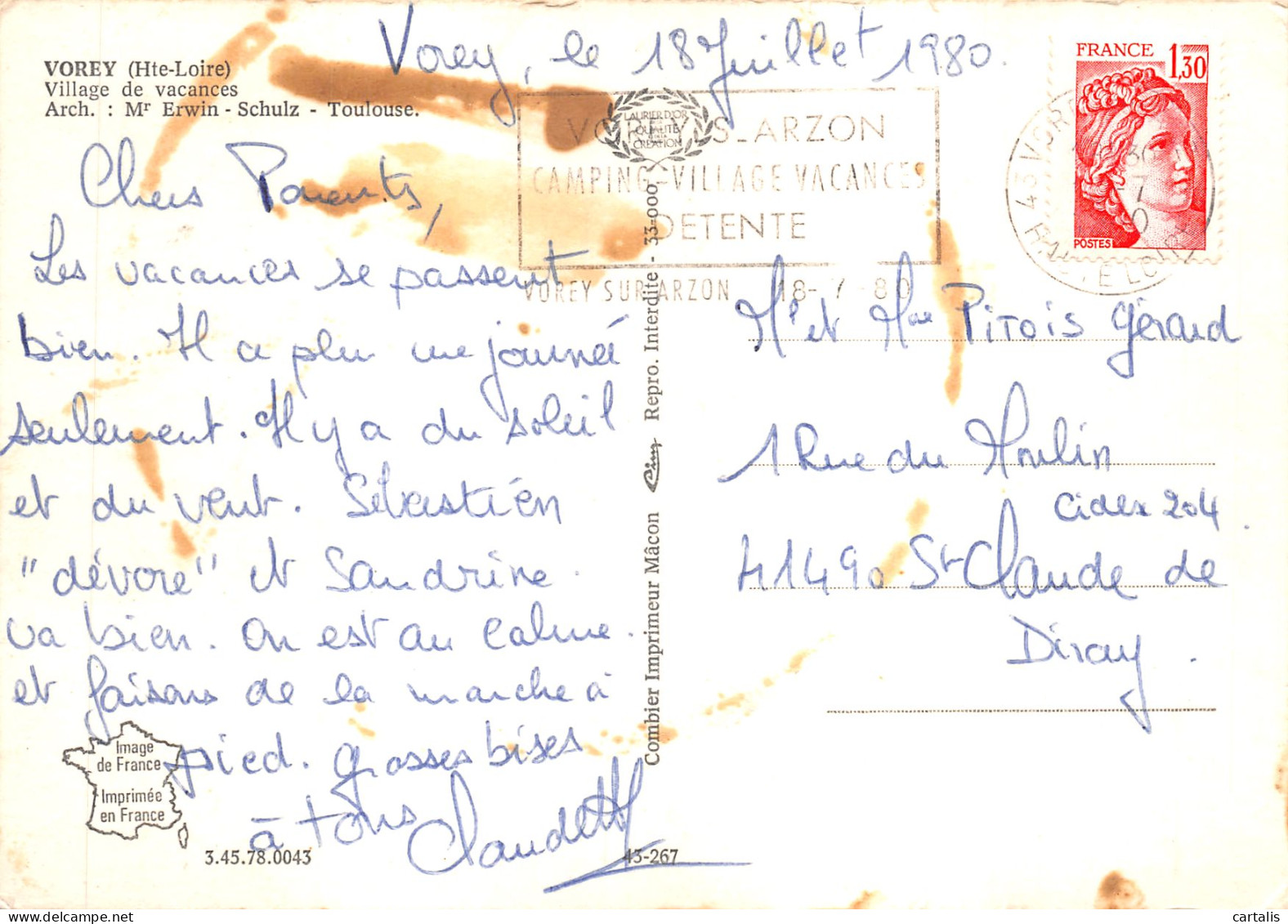 43-VOREY SUR ARZON-N 600-D/0029 - Other & Unclassified