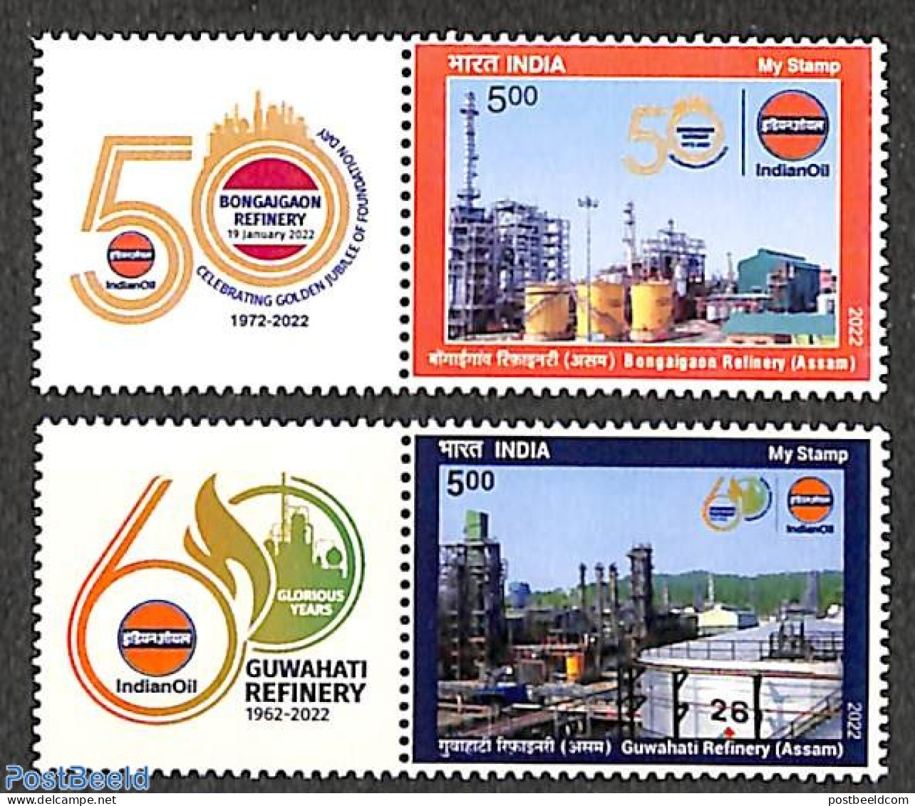 India 2022 My Stamp 2v+tabs, Mint NH, Science - Chemistry & Chemists - Neufs