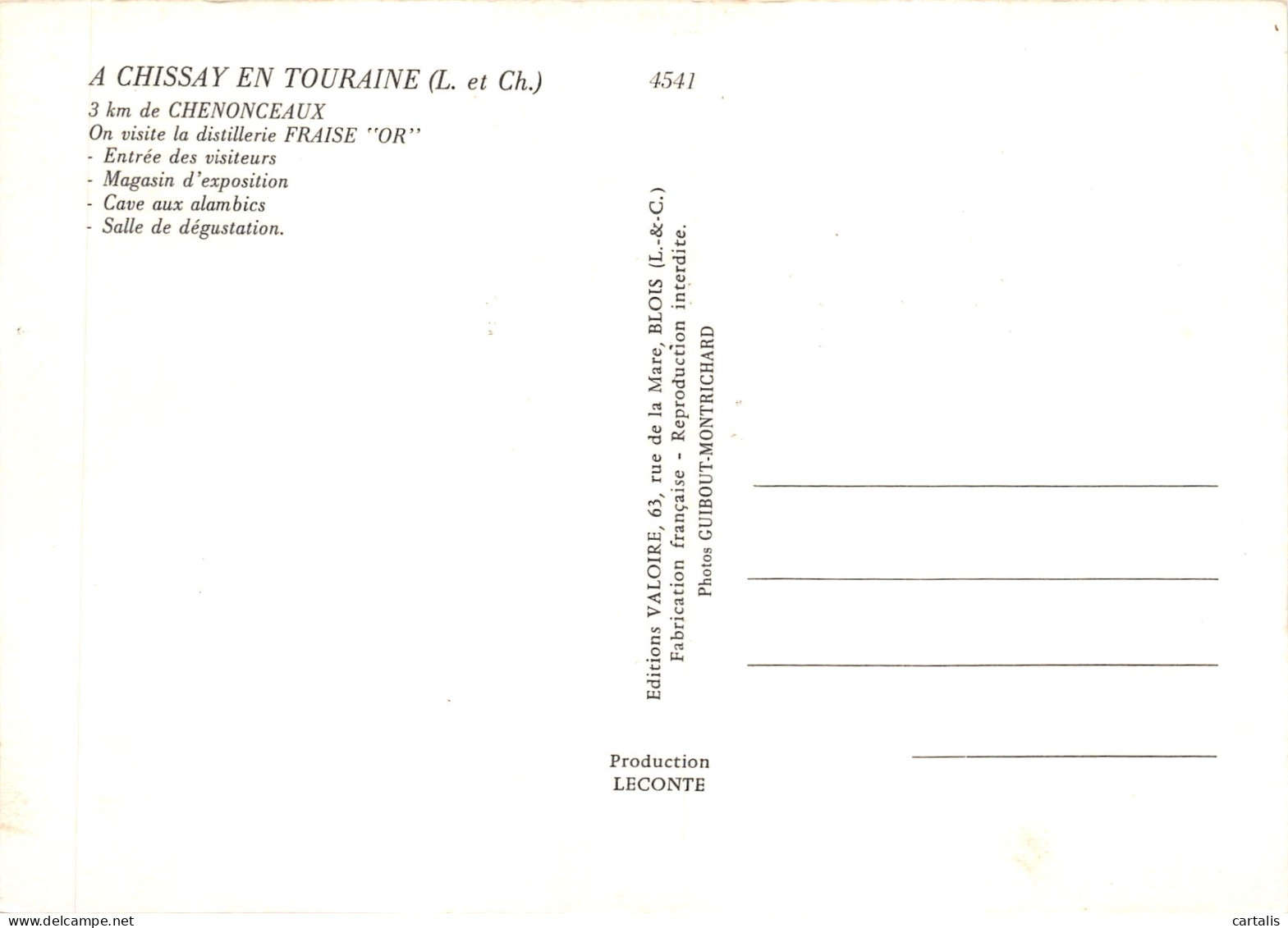 41-CHISSAY EN TOURAINE-FRAISE OR-N 600-C/0175 - Other & Unclassified