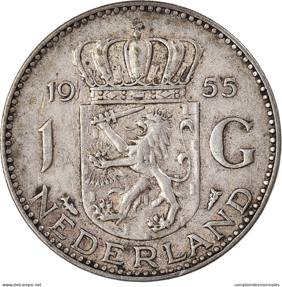 Monnaie, Pays-Bas, Gulden, 1955 - 1948-1980 : Juliana