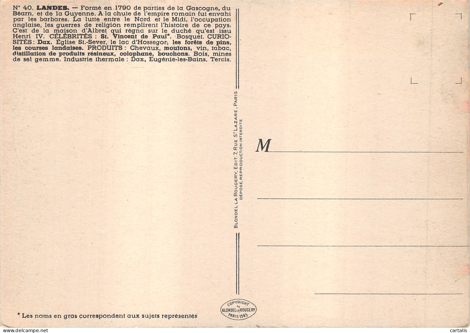 40-PANORAMA DES LANDES-N 600-B/0309 - Other & Unclassified