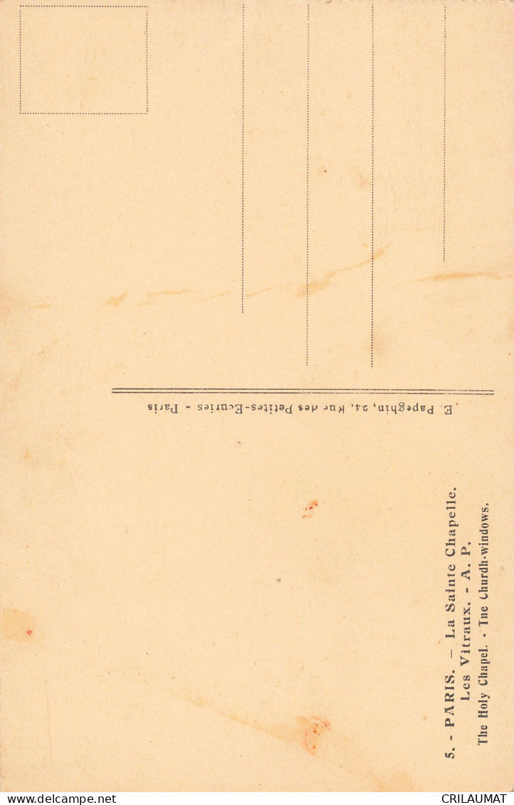 75-PARIS LA SAINTE CHAPELLE-N°T5315-F/0257 - Other & Unclassified