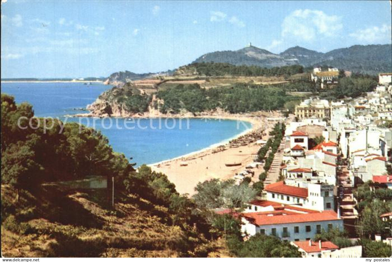 72514848 Lloret De Mar El Amplio Arco De Su Arenosa Playa Panorama Strand Kueste - Autres & Non Classés