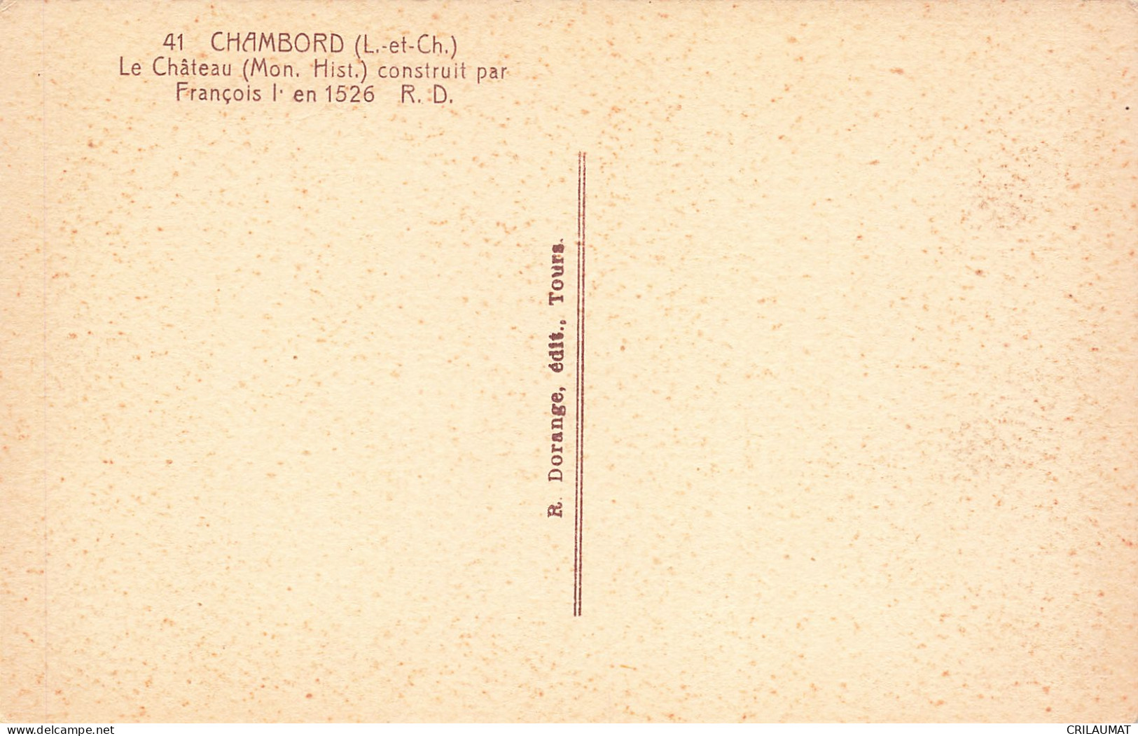 41-CHAMBORD-N°T5315-E/0379 - Chambord