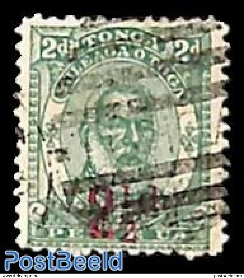 Tonga 1893 2.5d On 2d, Used, Used Or CTO - Other & Unclassified