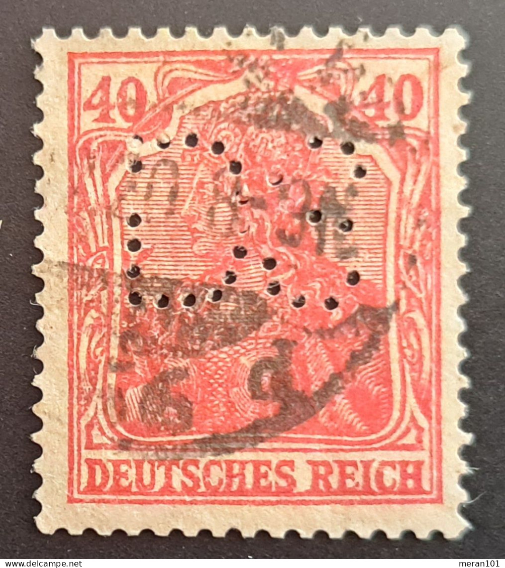 Deutsches Reich 1920, Mi 145 Type I, PERFIN Gestempelt, Geprüft - Used Stamps