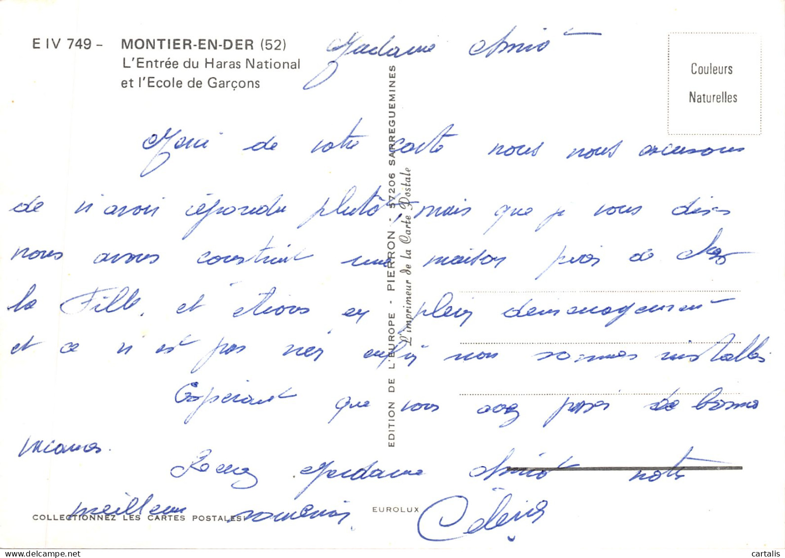 52-MONTIER EN DER-HARAS NATIONAL-N 601-C/0325 - Montier-en-Der