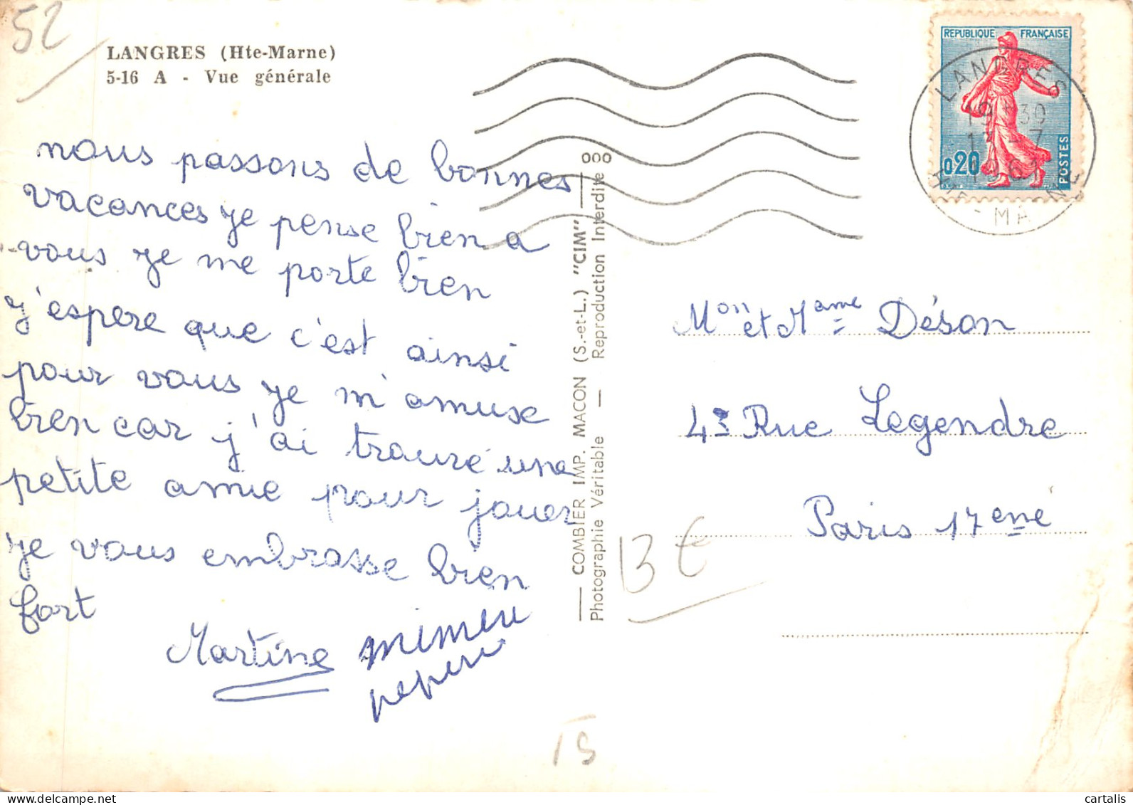 52-LANGRES-N 601-C/0291 - Langres