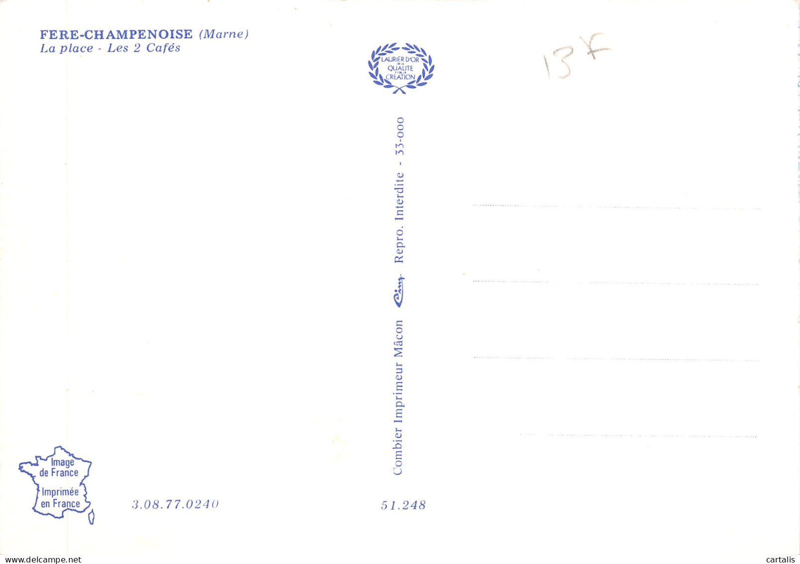 51-FERE CHAMPENOISE-N 601-C/0265 - Fère-Champenoise
