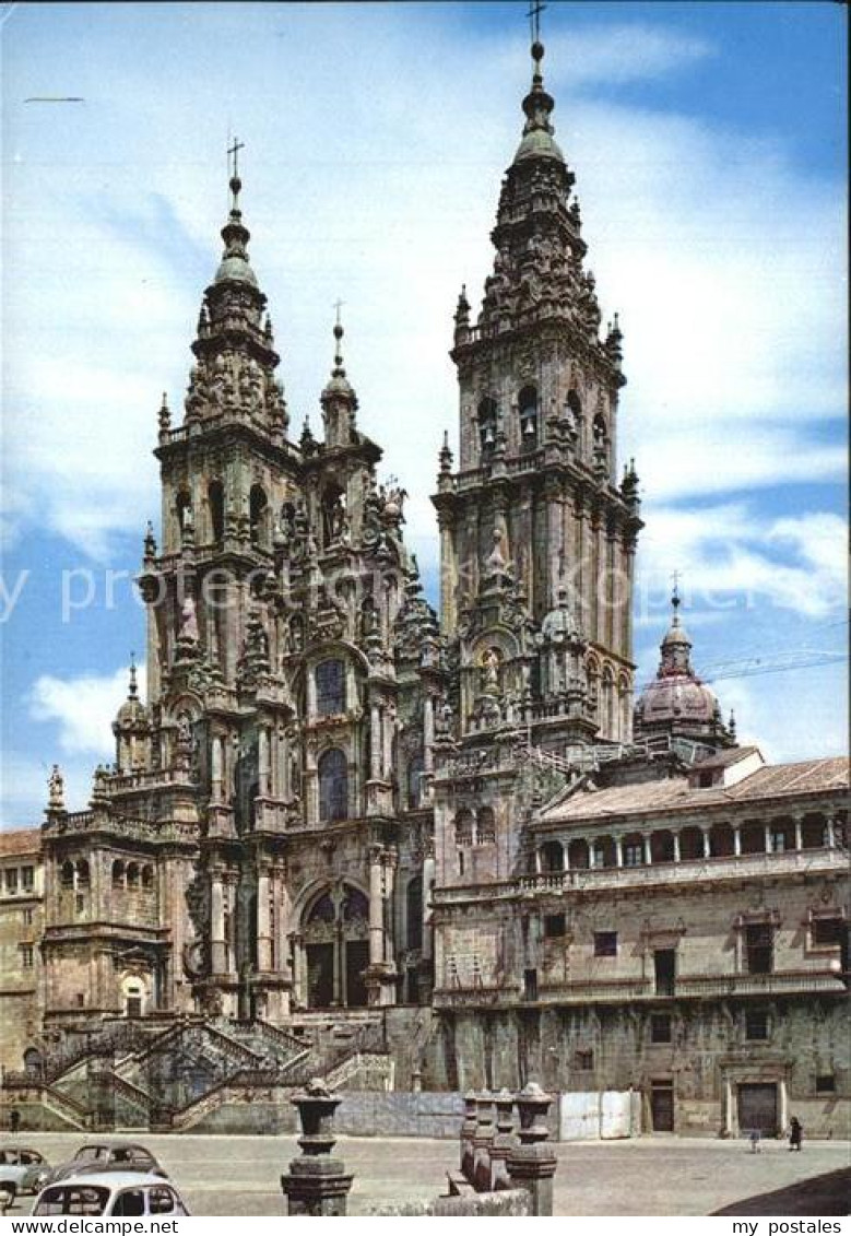 72514822 Santiago De Compostela Catedral Fachada Del Obradoiro Kathedrale 18. Jh - Autres & Non Classés