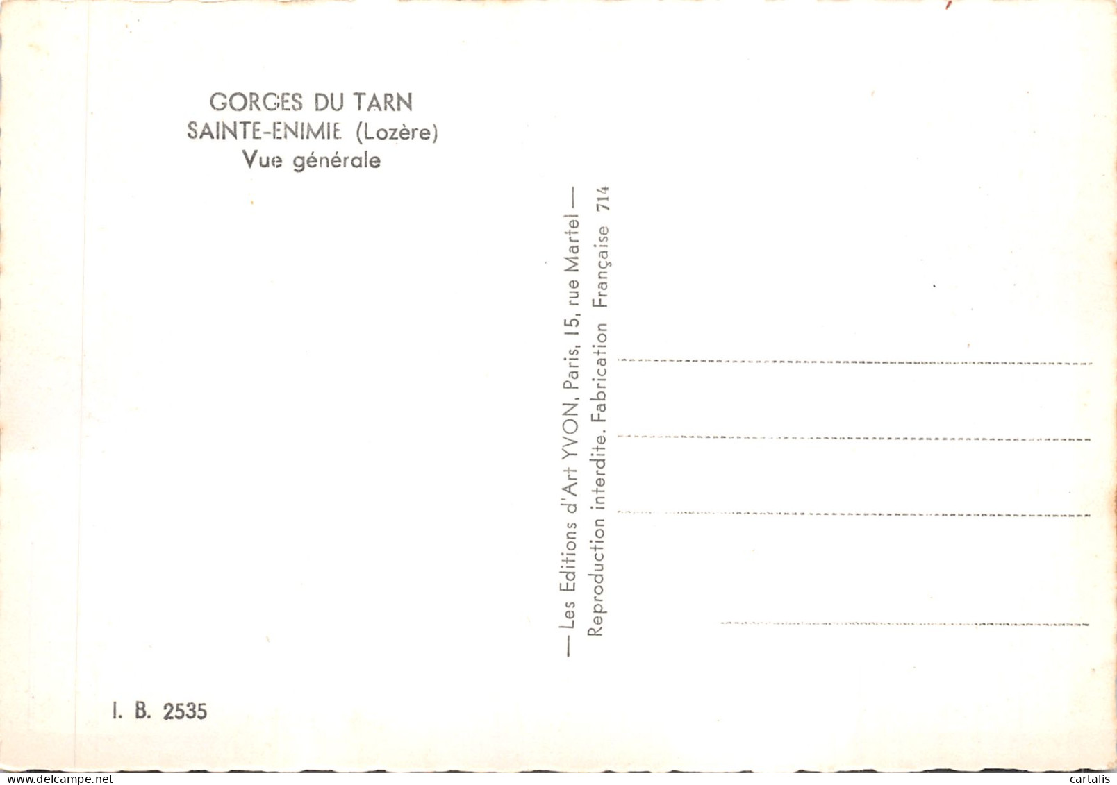 48-SAINTE ENIMIE-N 601-A/0393 - Other & Unclassified