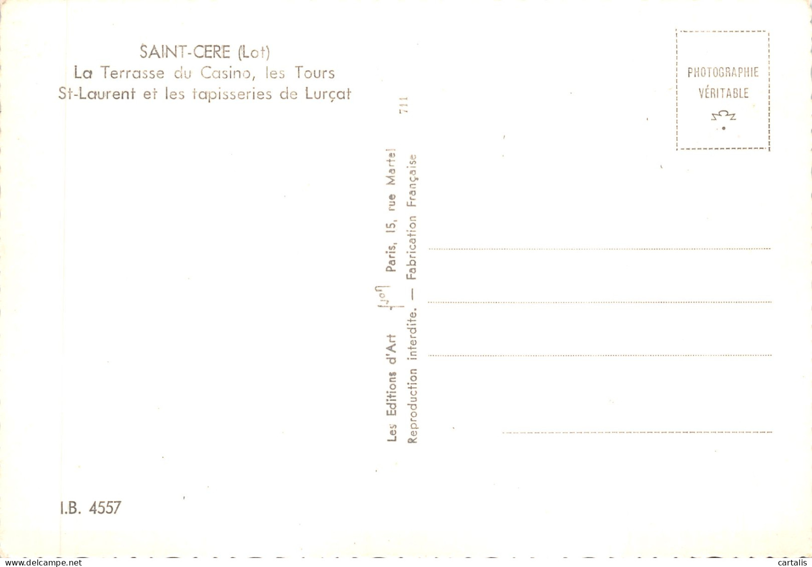 46-SAINT CERE-N 601-A/0183 - Otros & Sin Clasificación