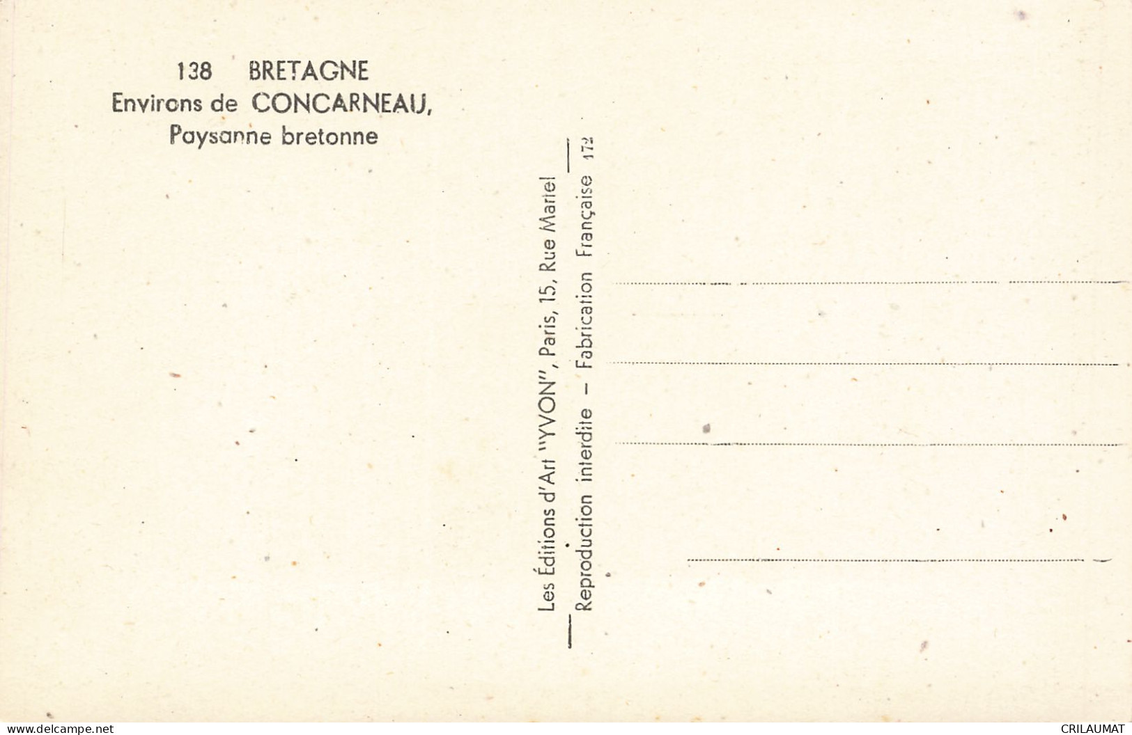 29-BRETAGNE FOLKLORE PAYSANNE-N°T5315-H/0261 - Other & Unclassified